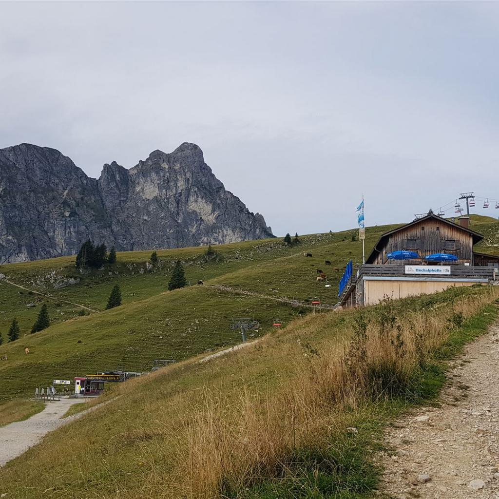 Der Aggenstein von der Hochalphütte
