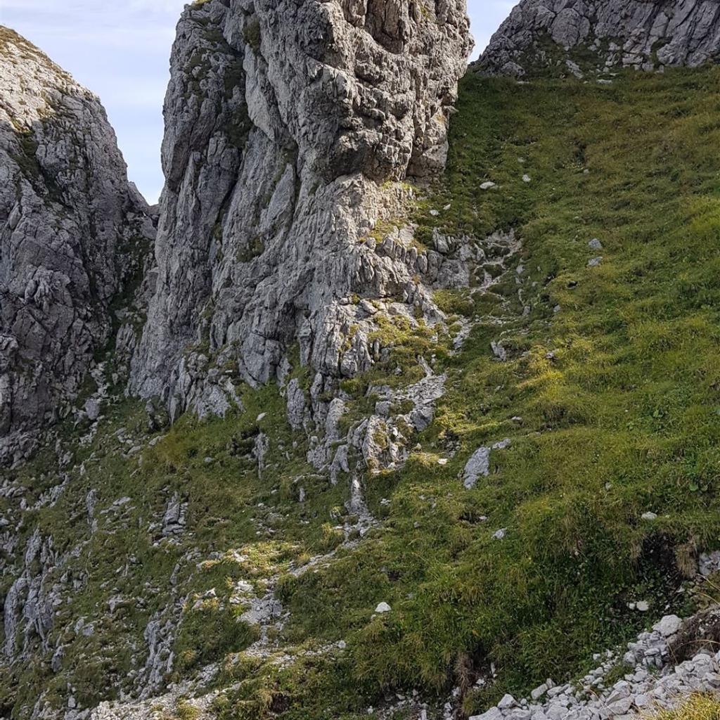 Bizarre Felsen unterhalb des Aggenstein