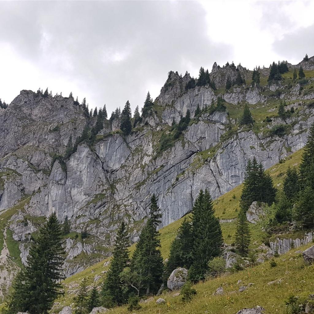 Felswände am „Bösen Tritt“