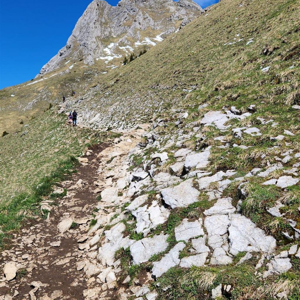 Querung nach der Hütte