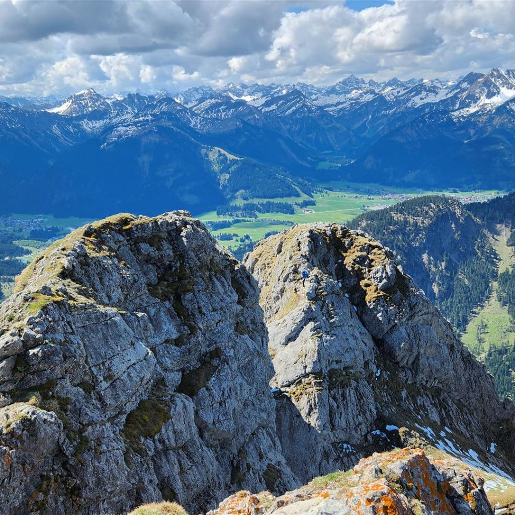 Blick vom Gipfel nach Süden