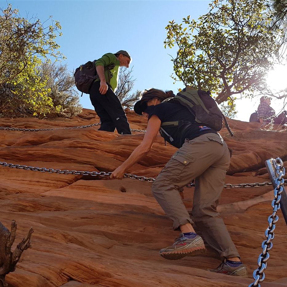 Etwas Klettern ist unvermeidlich