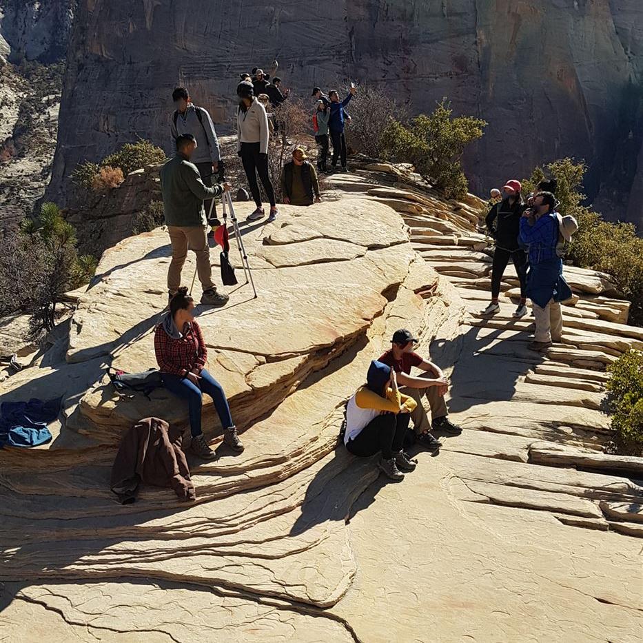 Blick über die Gipfelplattform