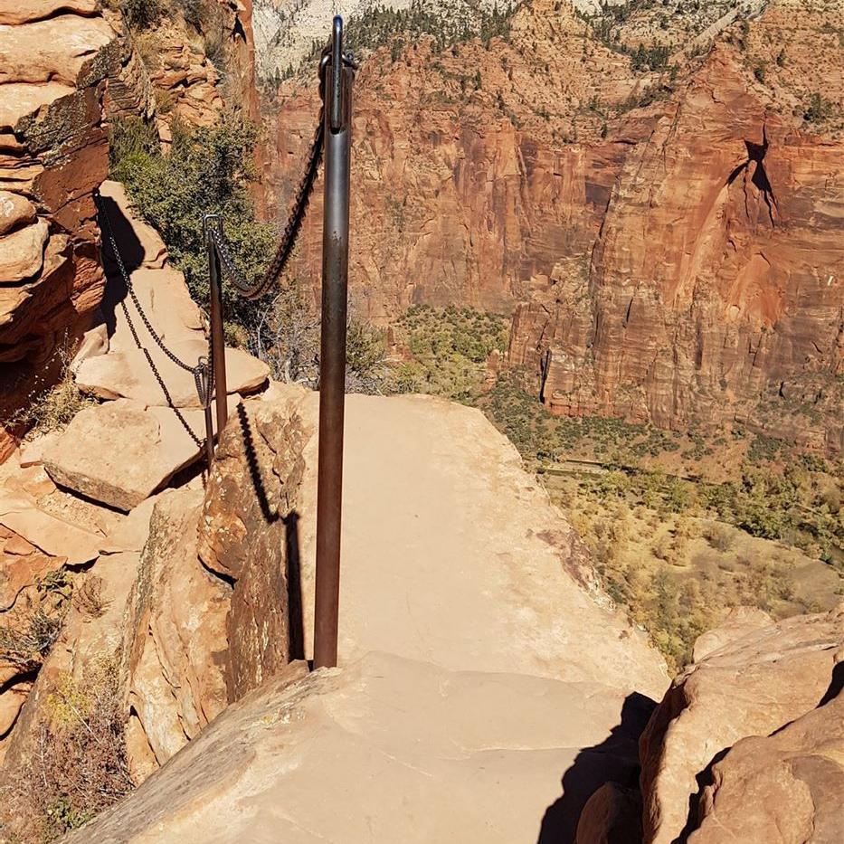 Die schmalste Stelle am Grat