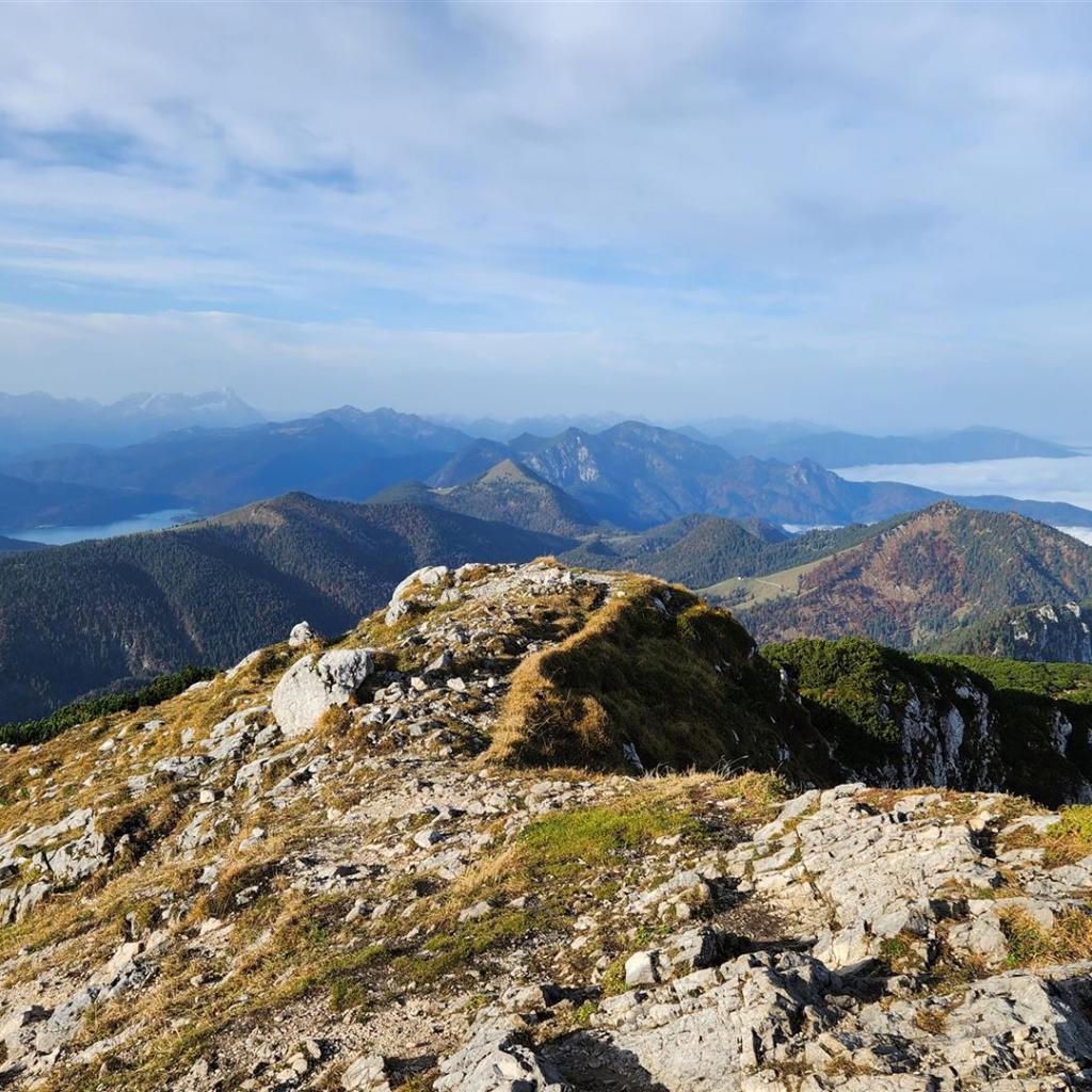 Blick nach Westen zur Zugspitze