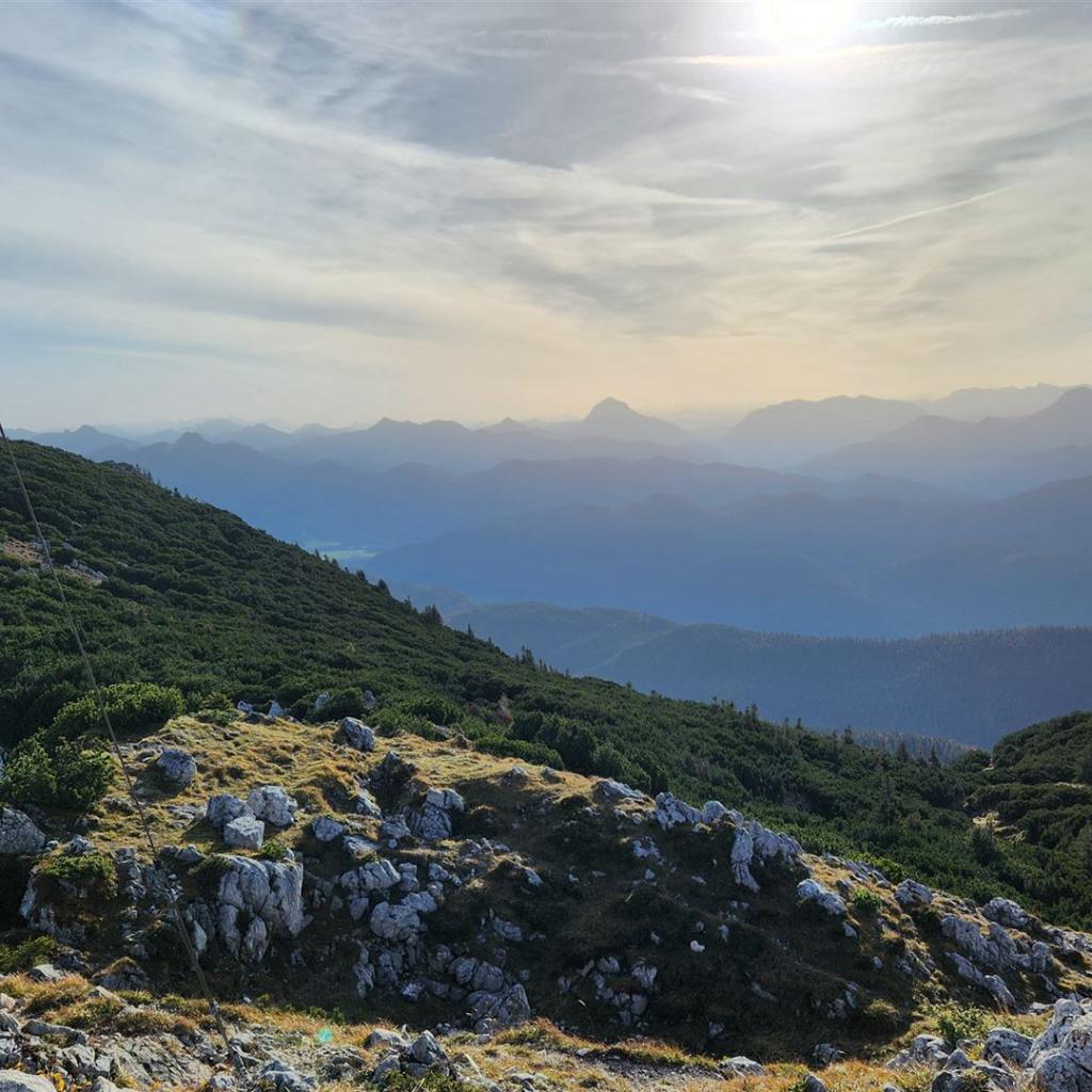 Blick vom Gipfel nach Osten