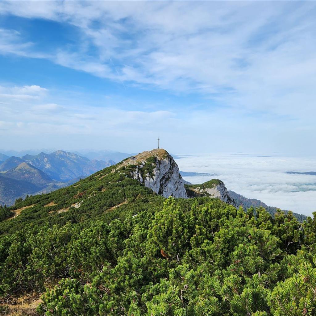 Blick zurück zum Gipfel