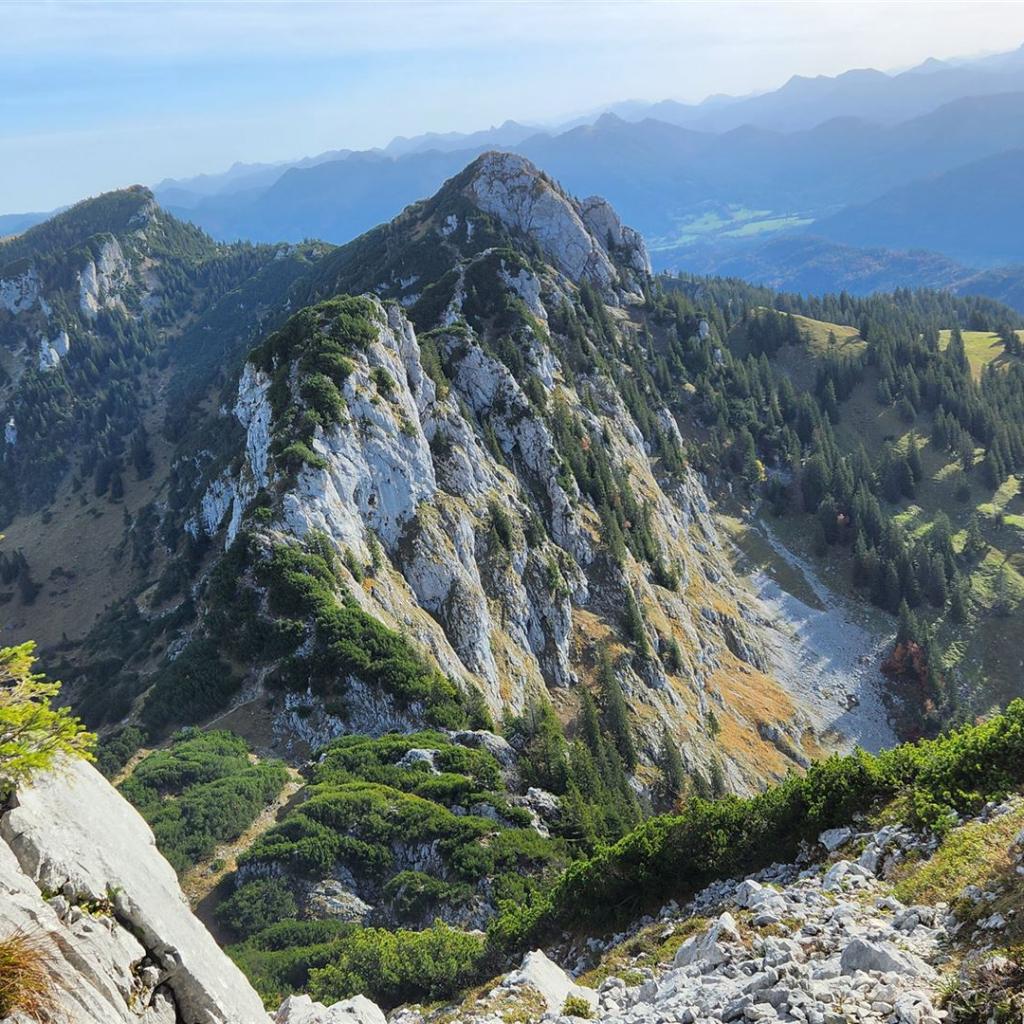 Blick zu den Achselköpfen