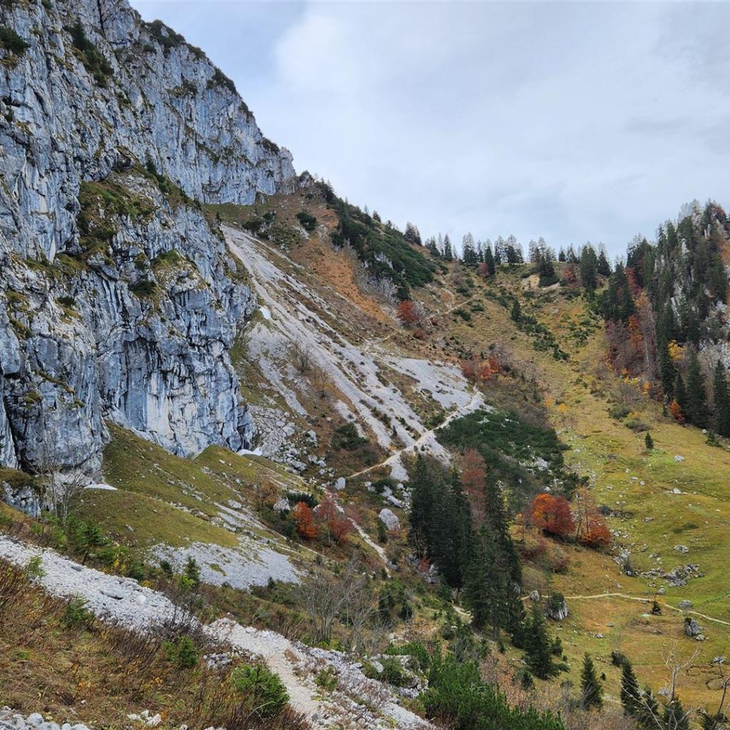 Blick hinüber zum Westaufstieg