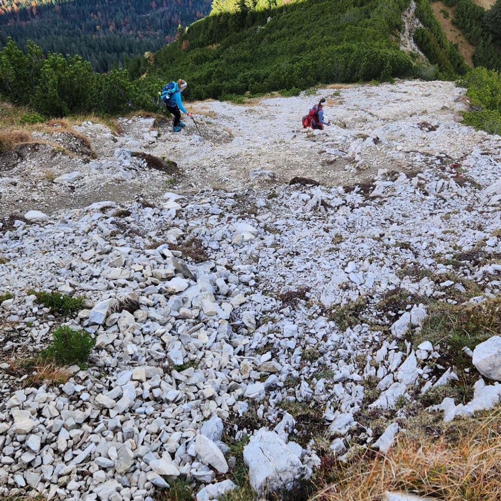 Kein offizieller Weg über den Grat nach Graswang