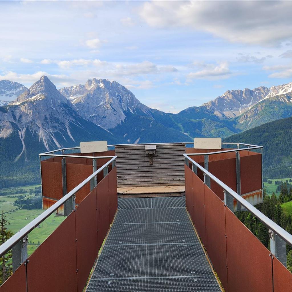 Aussichtsplattform an der Tuftlalm