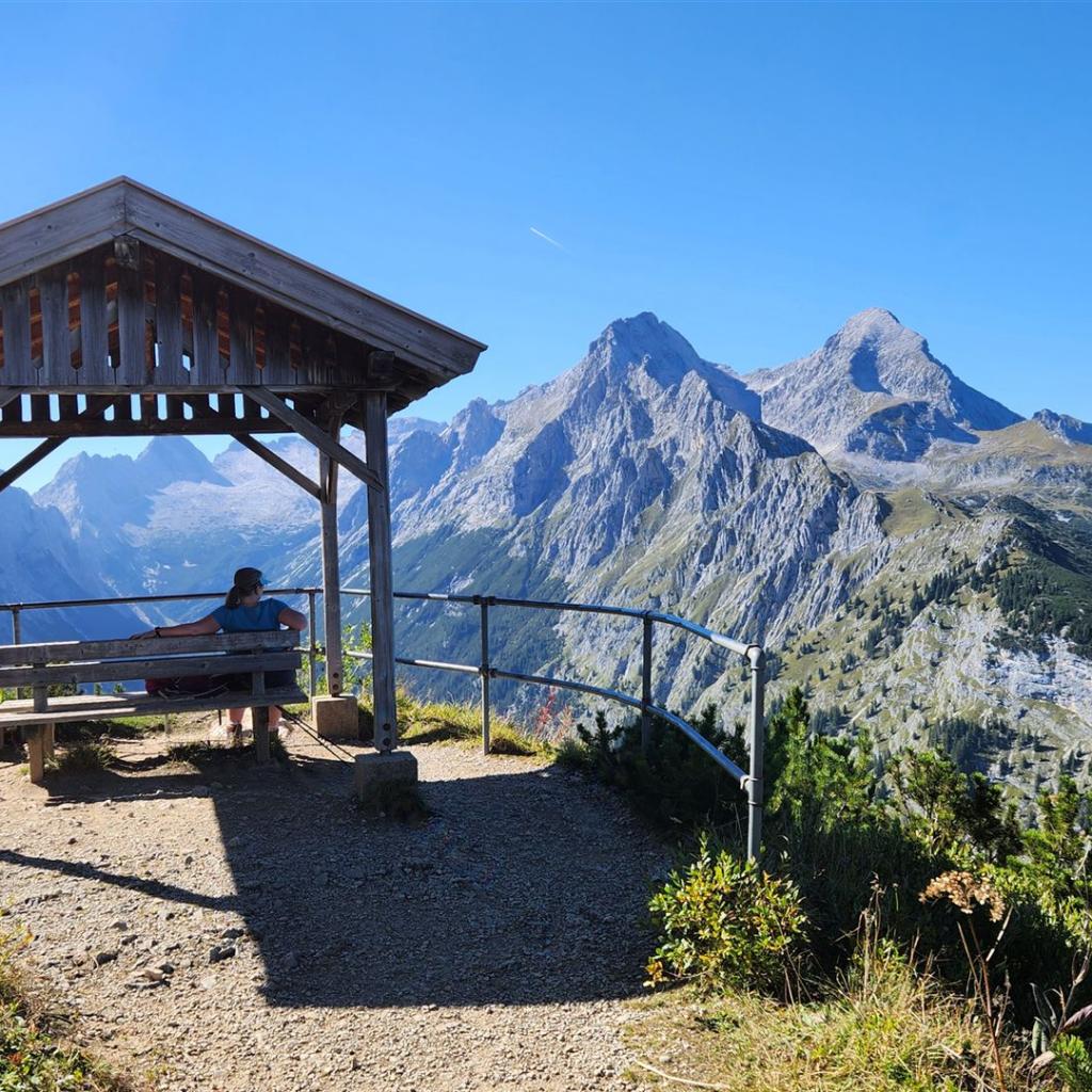 Der Aussichtspavillon am Schachen