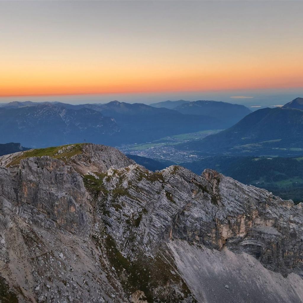 Blick von der Törlspitze auf die Frauenalplspitz