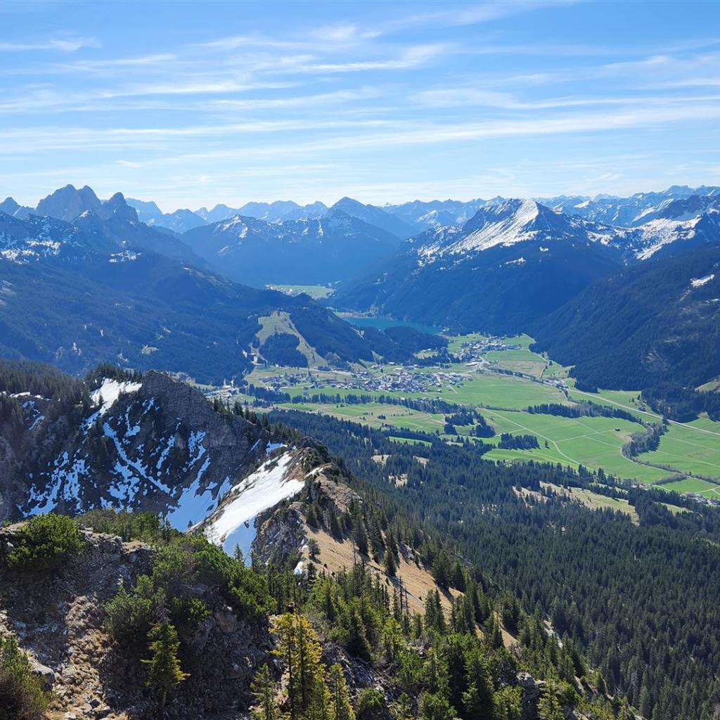 Blick ins östliche Tannheimer Tal