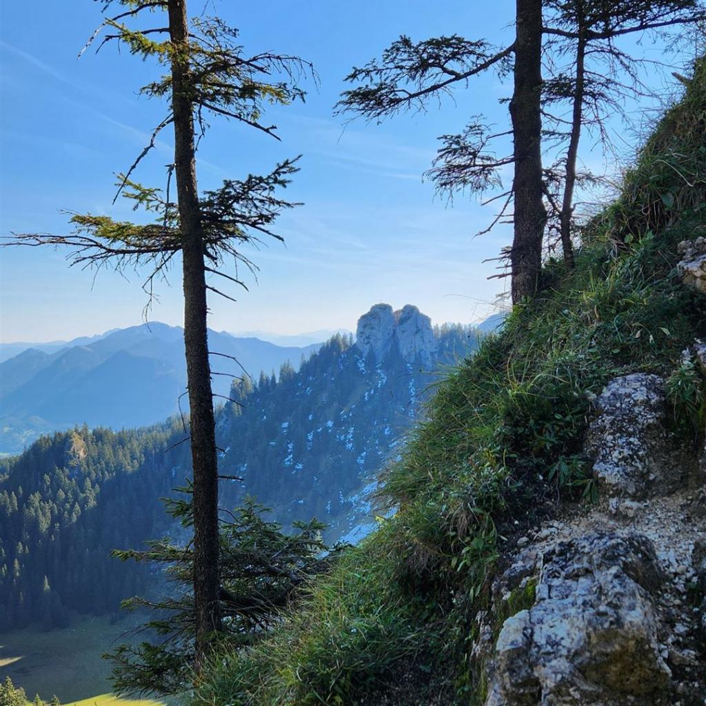 Blick zurück zum Ettaler Manndl
