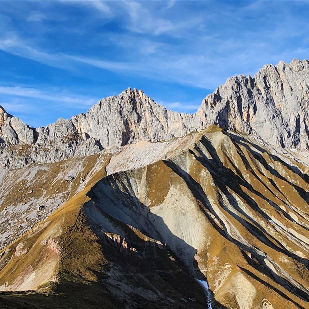 Lichtspiel vor der Scharnitzspitze