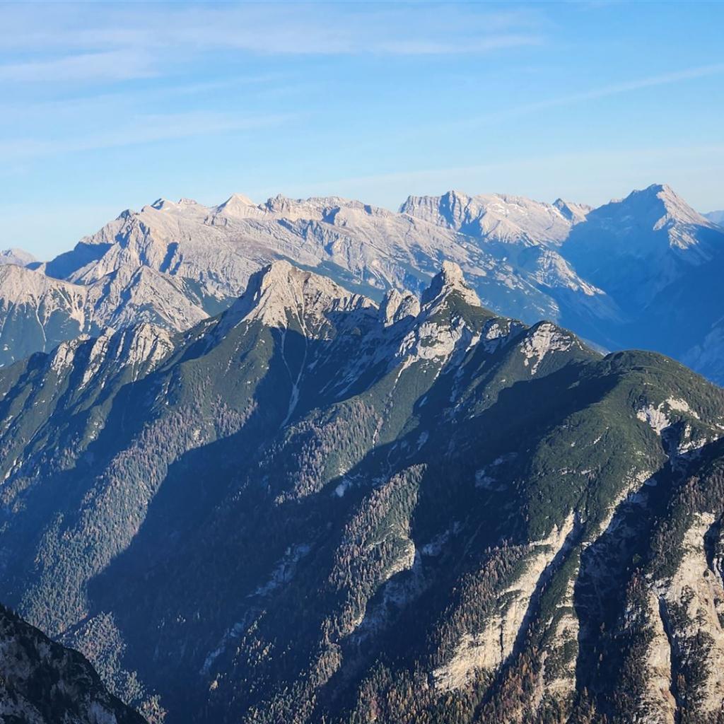 Die Arnspitzen vor dem Karwendel