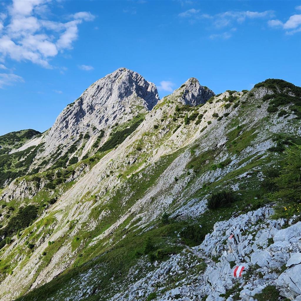 Lange Querung unterhalb der Achterköpfe
