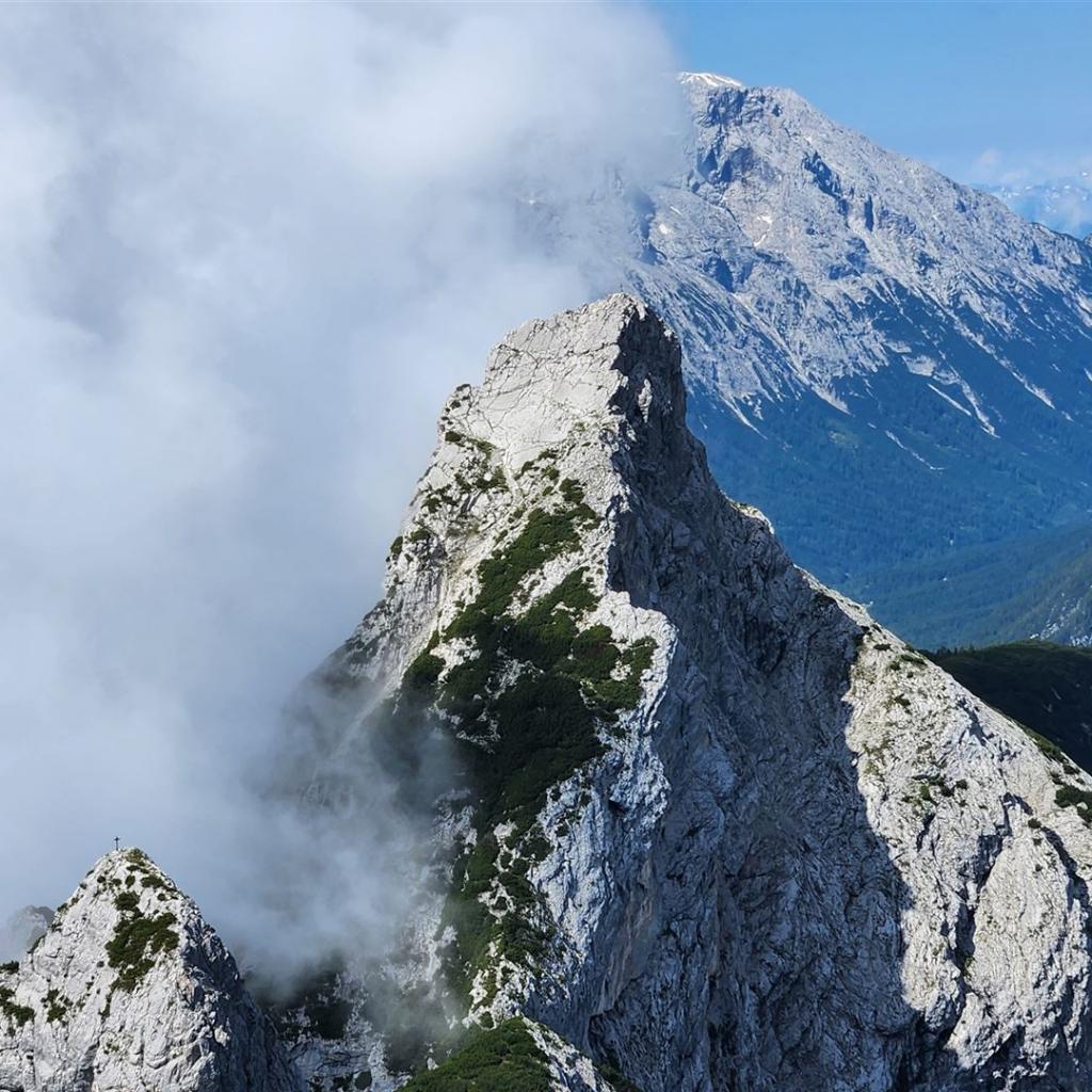 Blick zur Mittleren Arnspitze und Arnplattenspitze