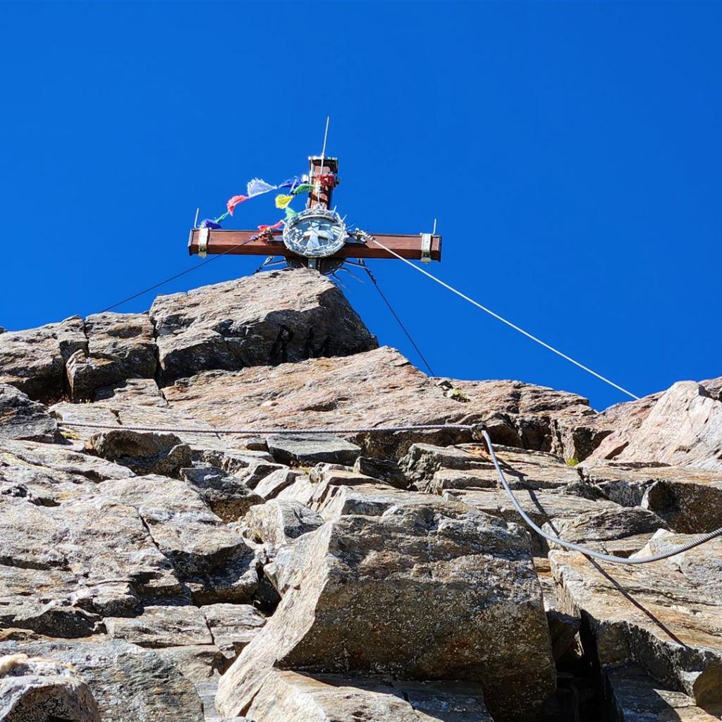 Kurz vor dem Habicht-Gipfel