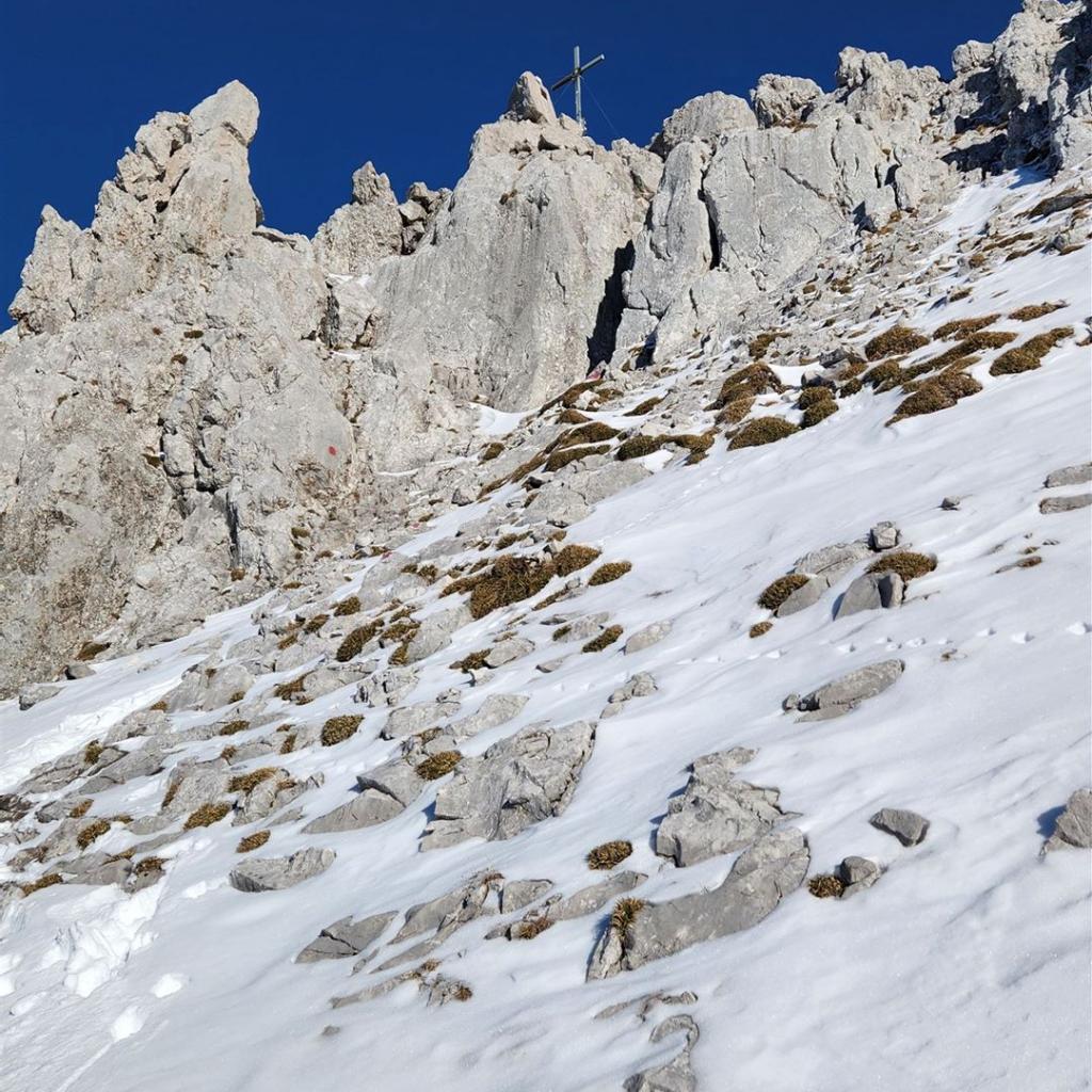 Die letzten Meter zum Gipfel