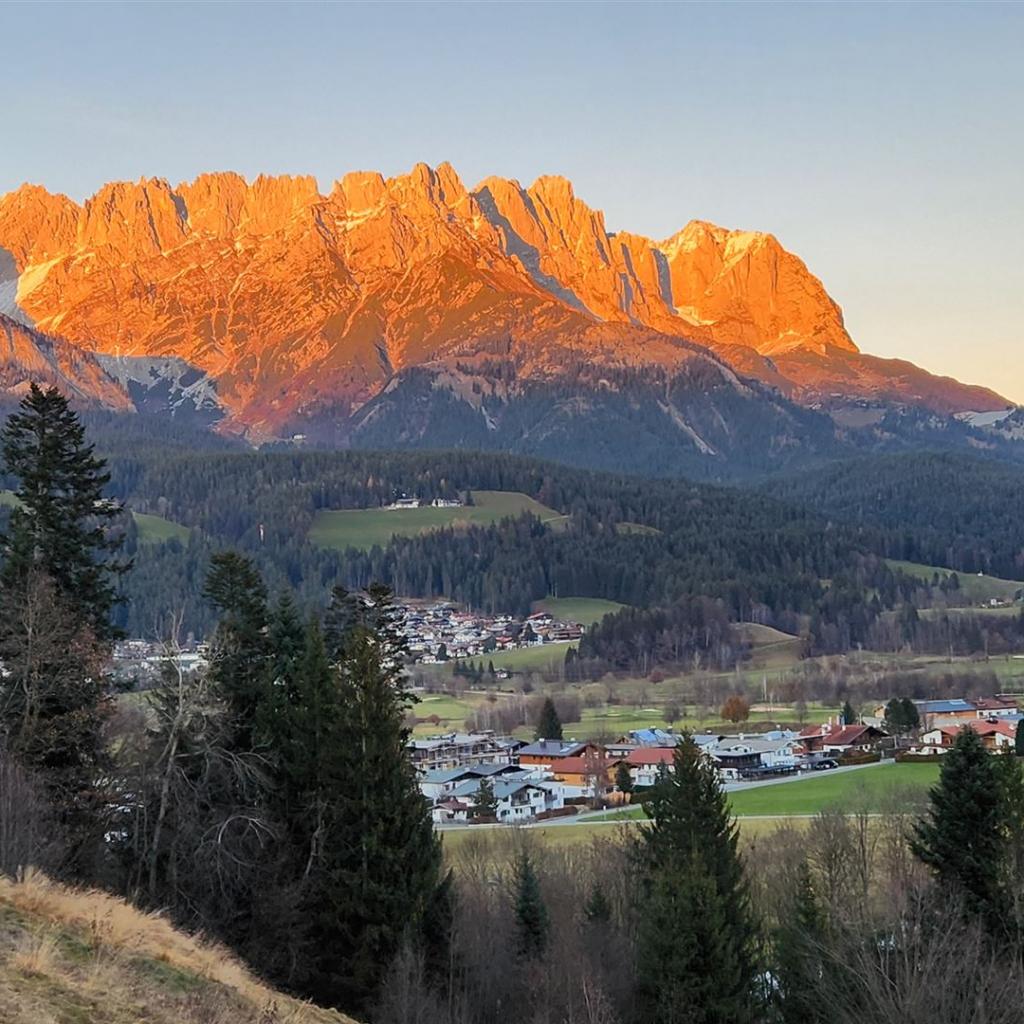 Der Wilde Kaiser in Flammen