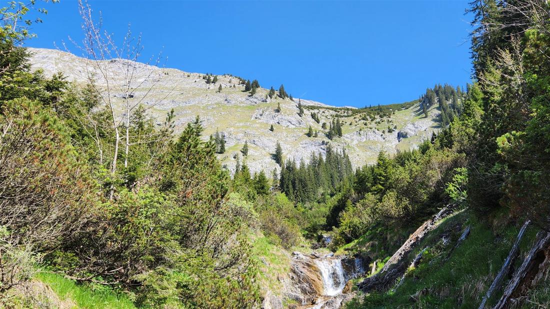 Blick zum Gipfelgrat