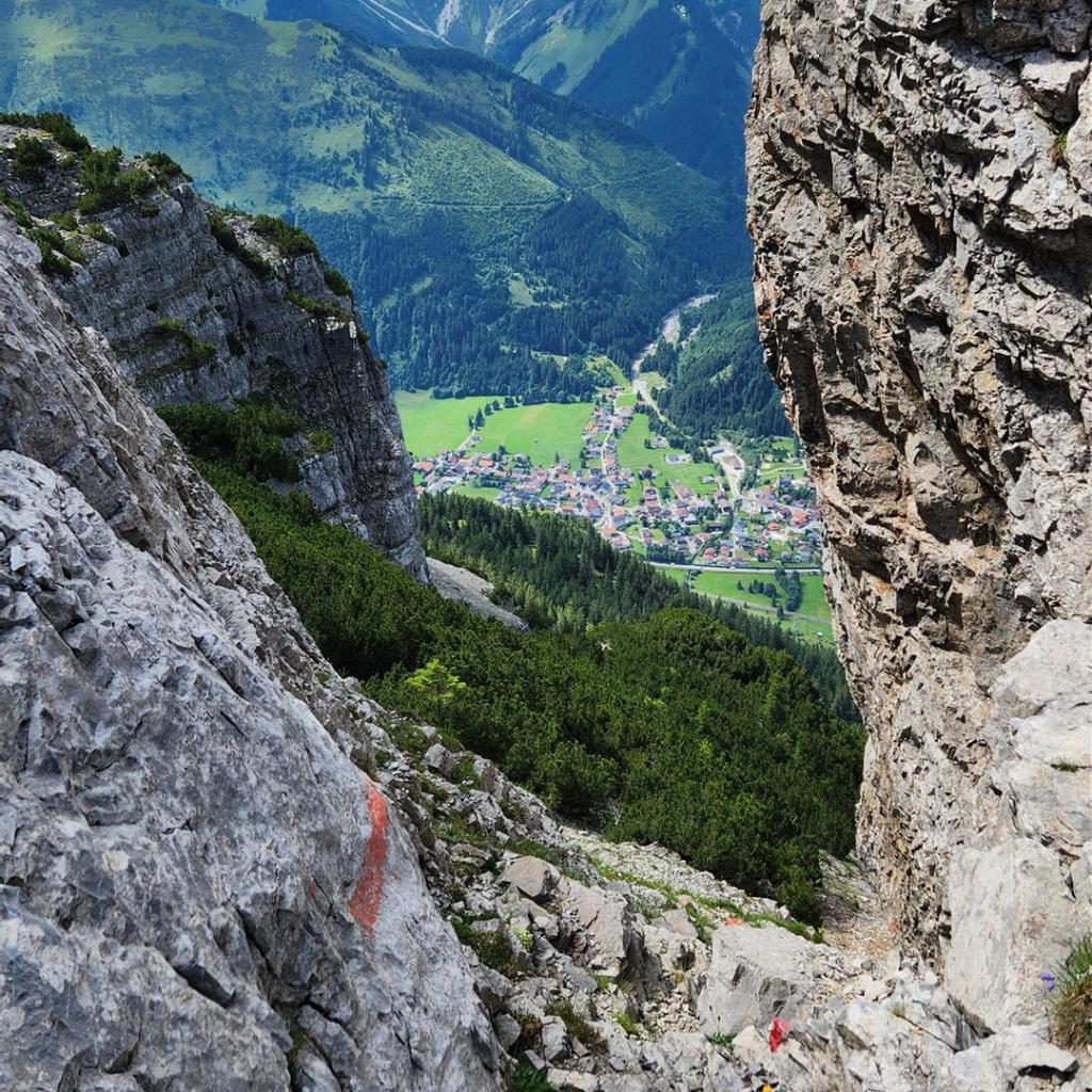 Blick zurück kurz vor dem Zingerstein