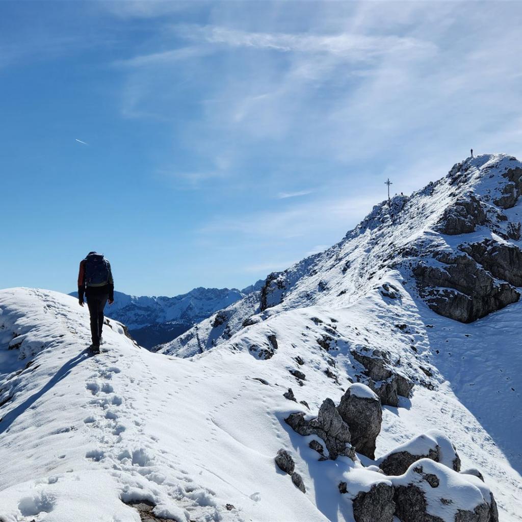 Am Grat zur Kramerspitze
