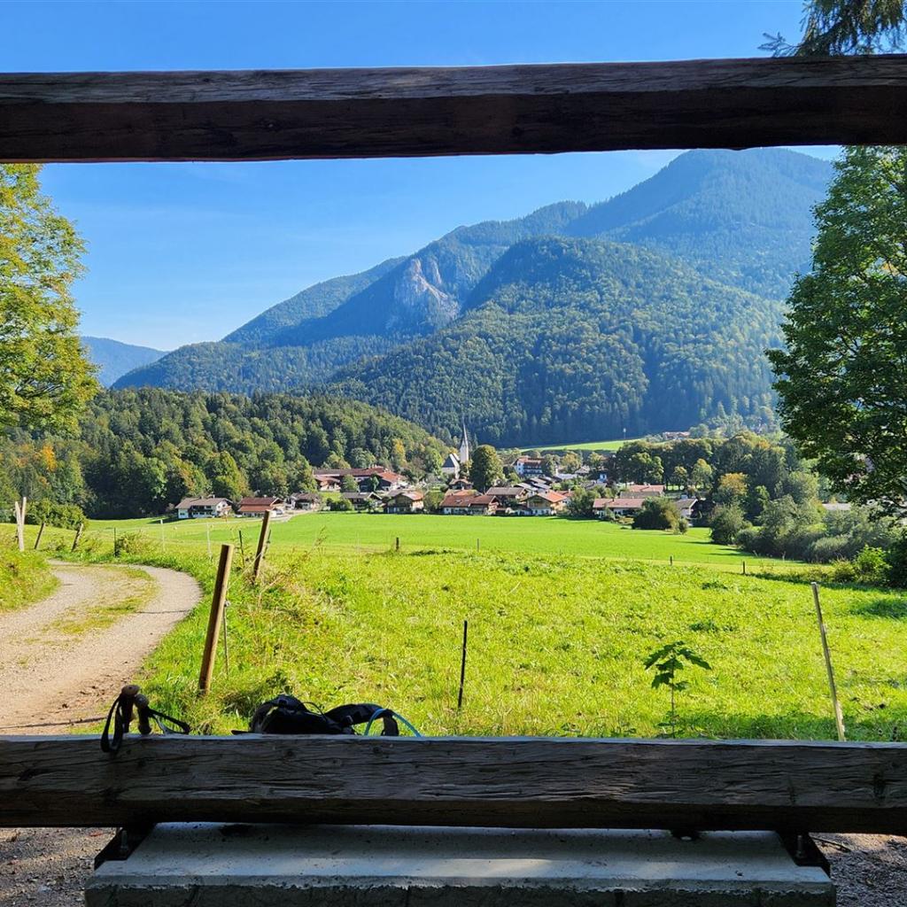 Blick zurück auf Kreuth