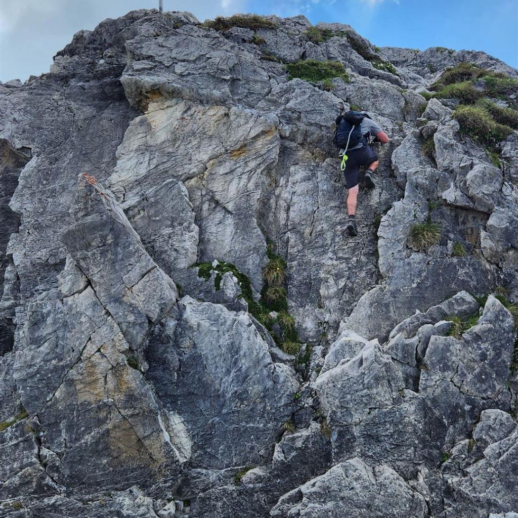 Kurz vor dem Gipfel der Hammerspitze