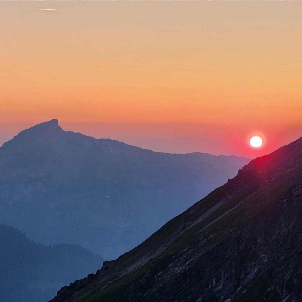 Der Hohe Ifen beim Sonnenuntergang