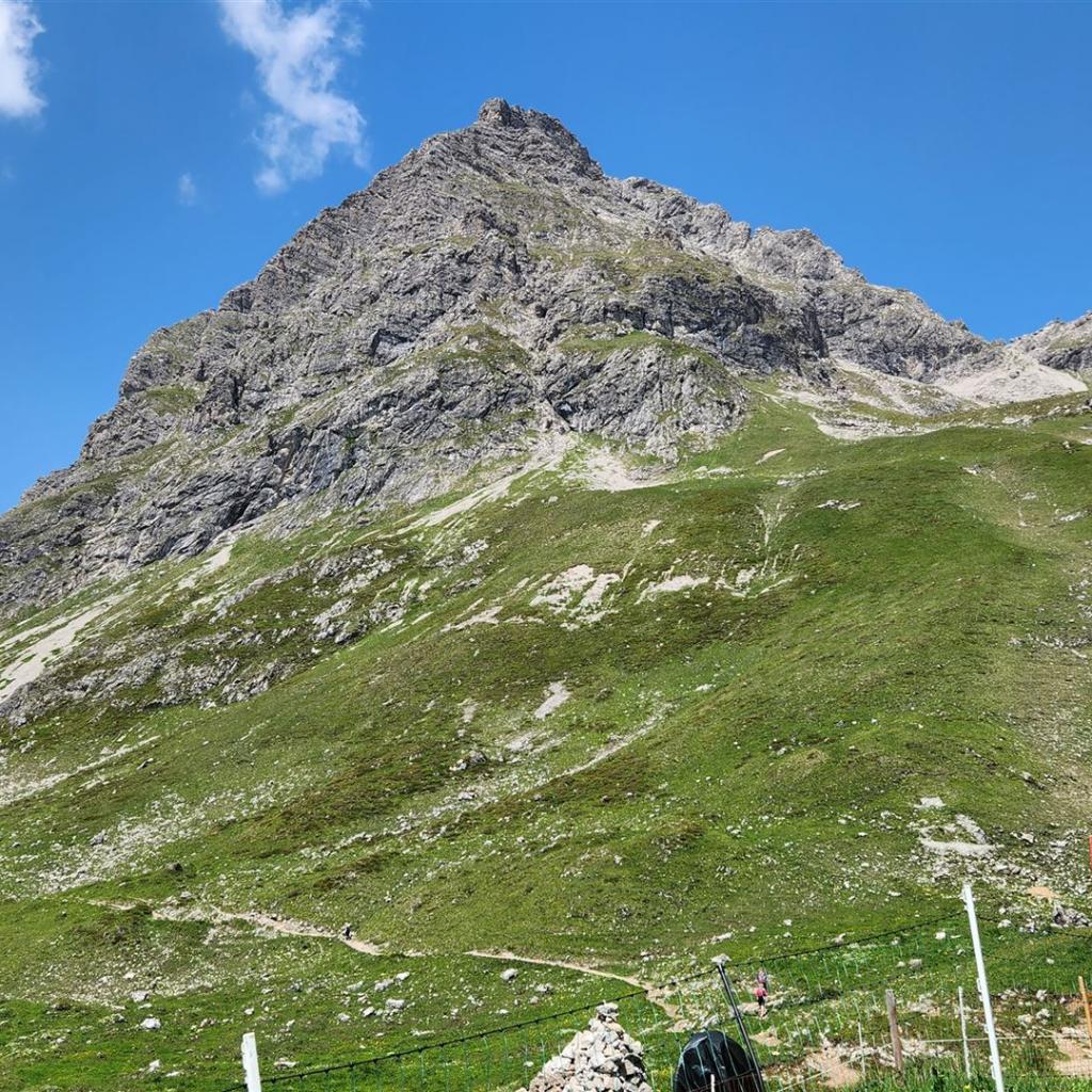 Der Widderstein hinter der Hütte