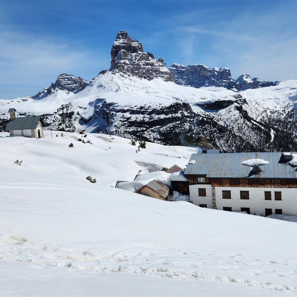 Rifugio Monte Piana mit Großer Zinne