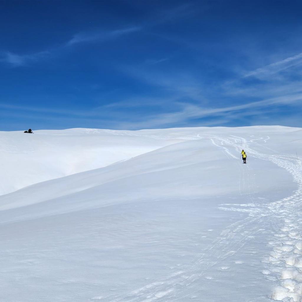 Schneewüste auf dem Monte Piana
