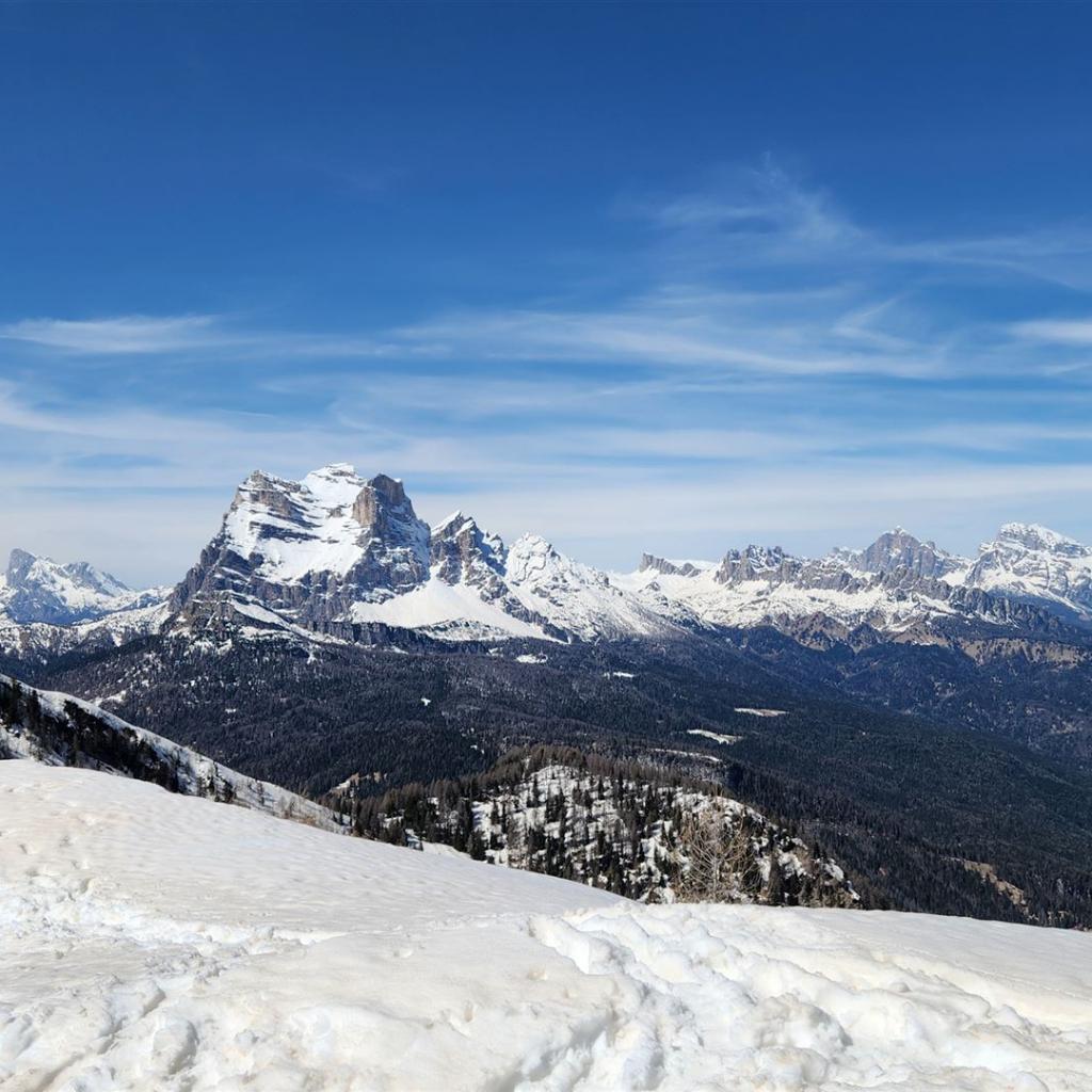 Civetta, Marmolada, Monte Pelmo und die Tofane