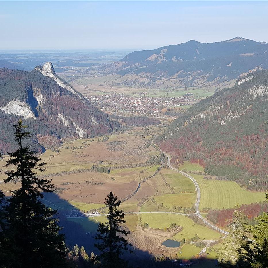Blick nach Oberammergau mit Kofel