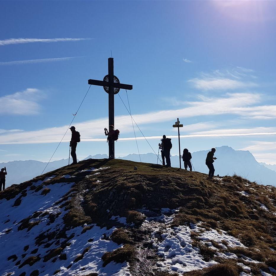 Im Hintergrund die Zugspitze