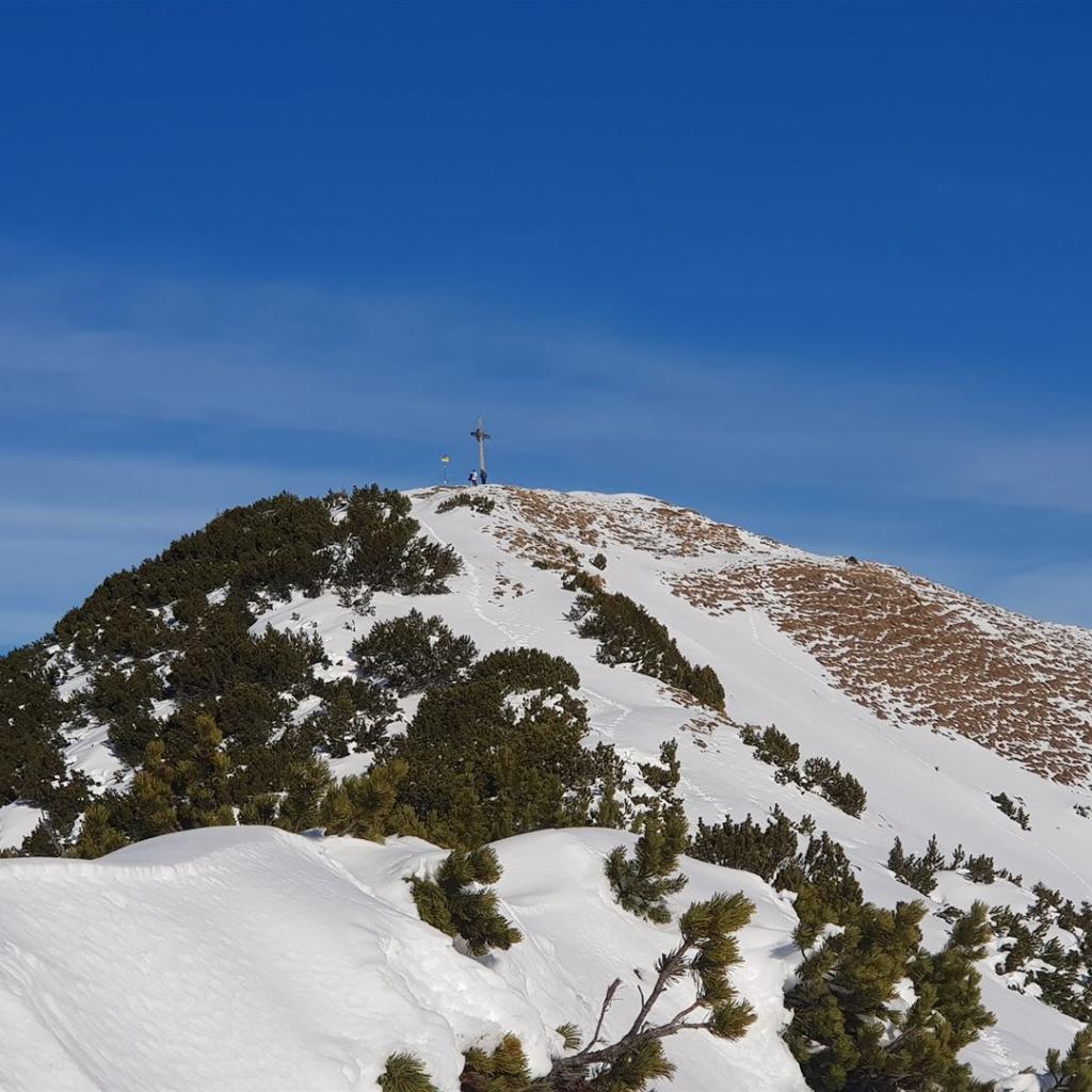 Kurz vor dem Gipfel (von Westen)
