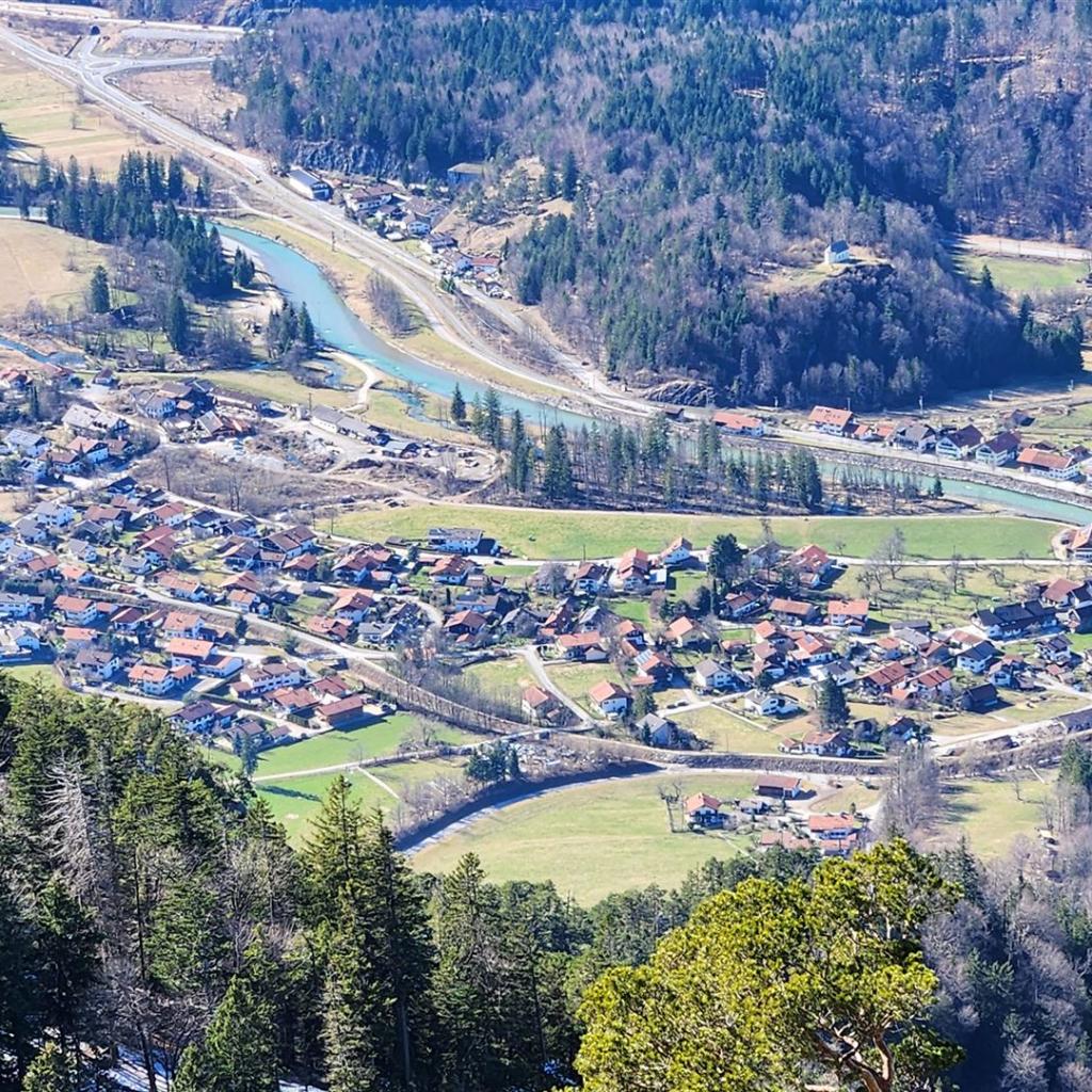 Blick auf Eschenlohe