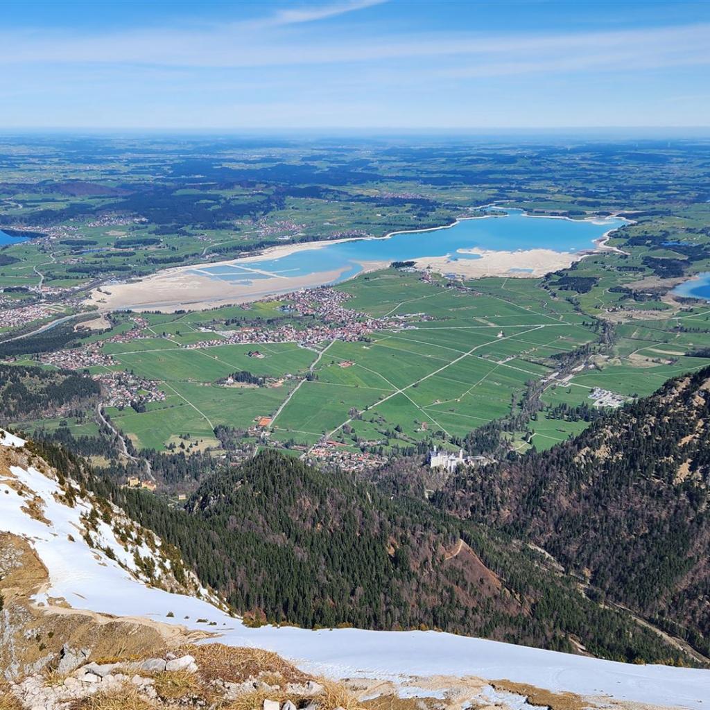 Hopfensee, Forggensee, Bannwaldsee und Königsschlösser