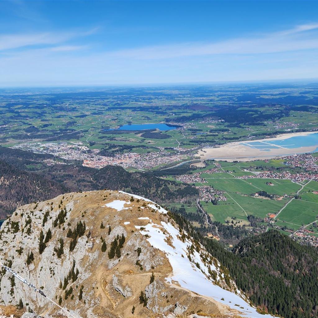 Pilgerschrofen, Weißensee, Hopfensee, Forggensee und Königsschlösser
