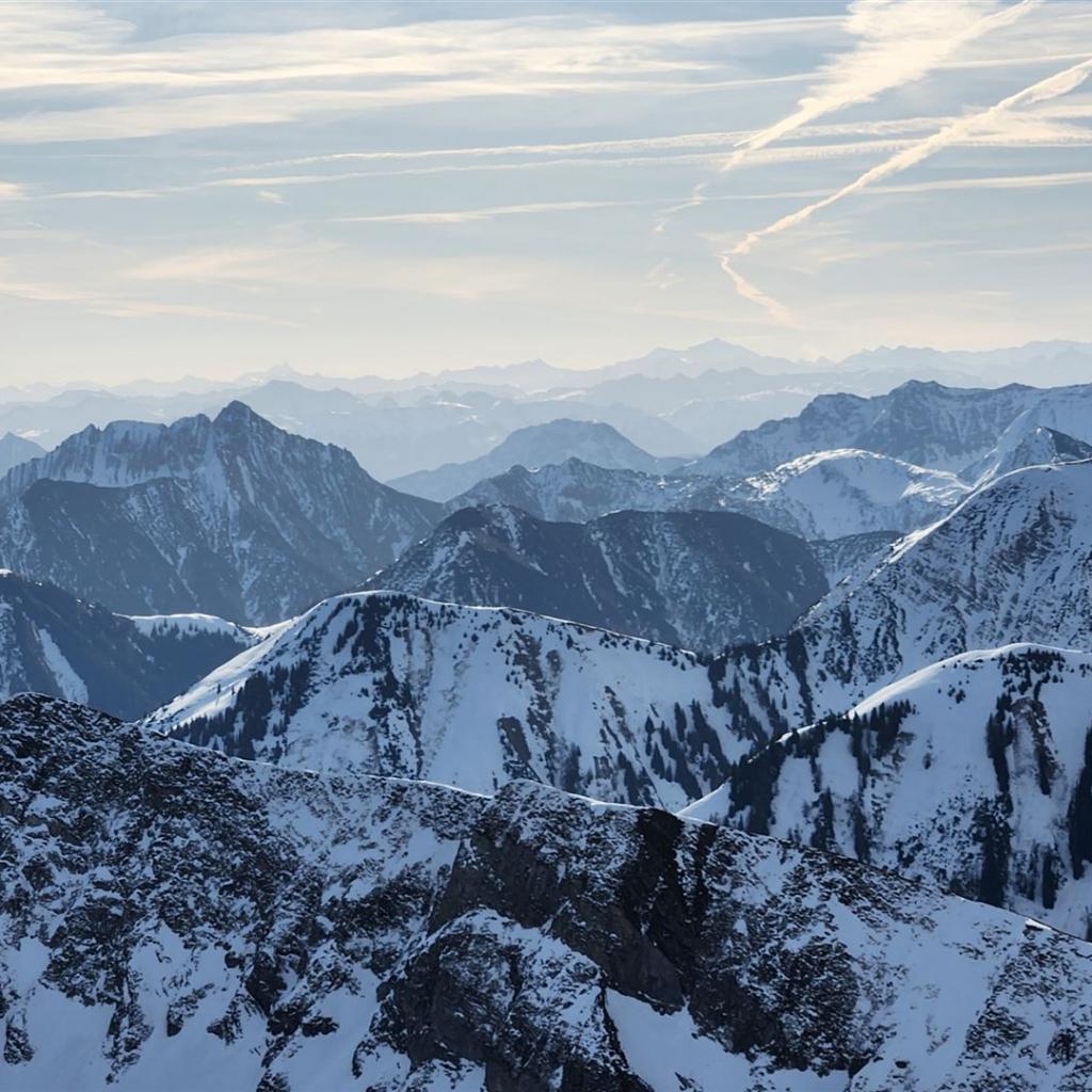 Kitzsteinhorn, Großglockner und Großvenediger in der Ferne