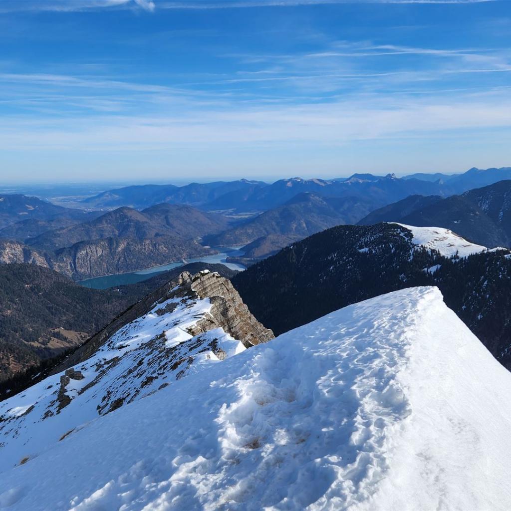Blickrichtung Sylvensteinspeicher