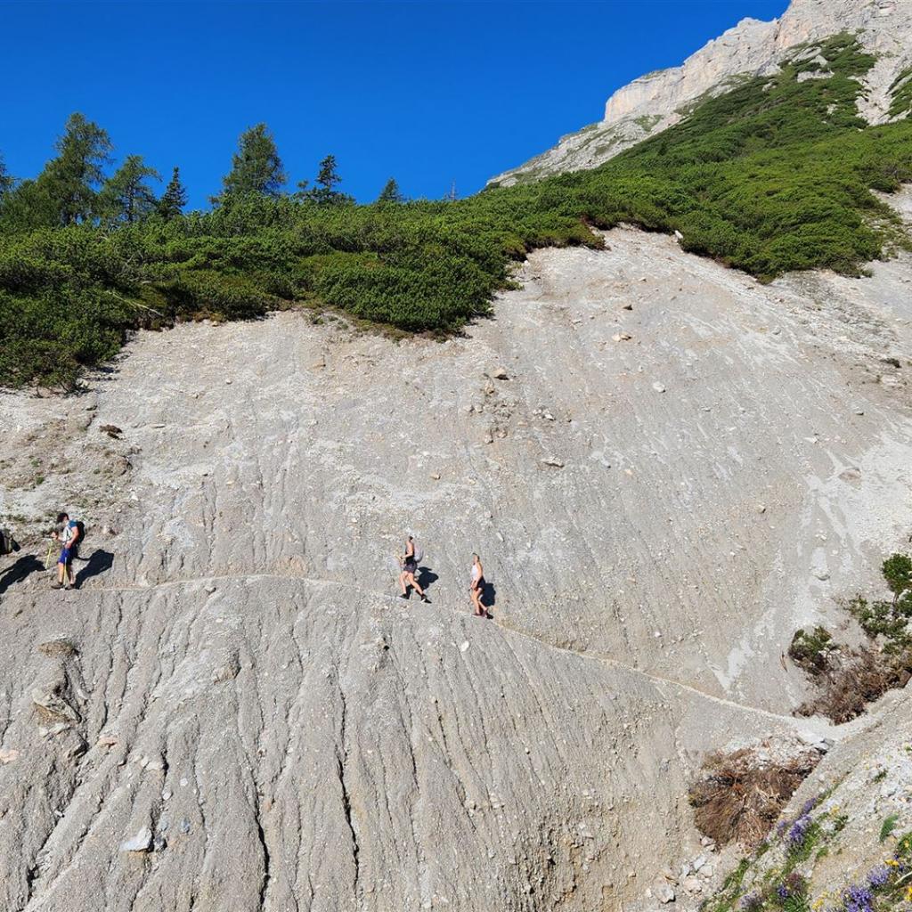 Querung beim Aufstieg