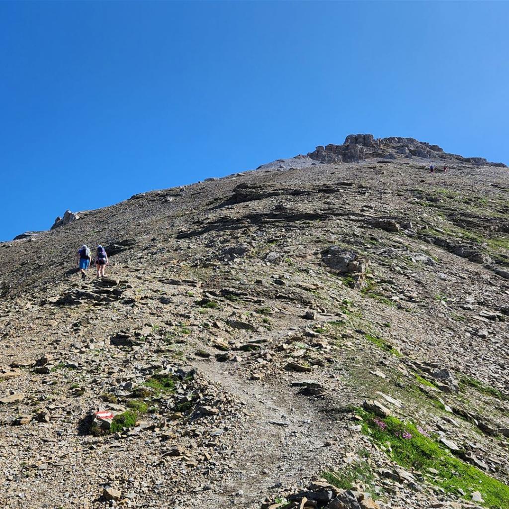 Mondlandschaft kurz vor dem Gipfel