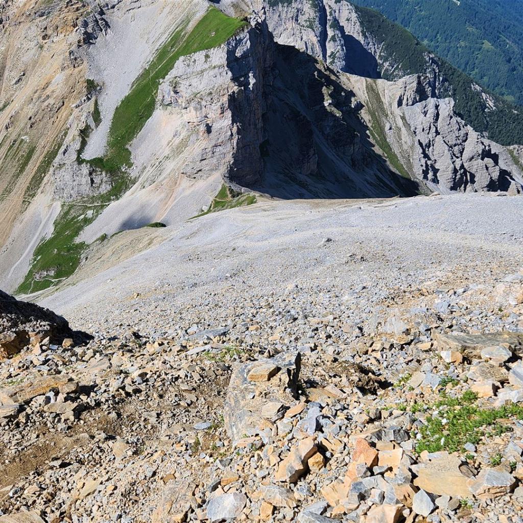 Blick zurück zum Serlesjöchl