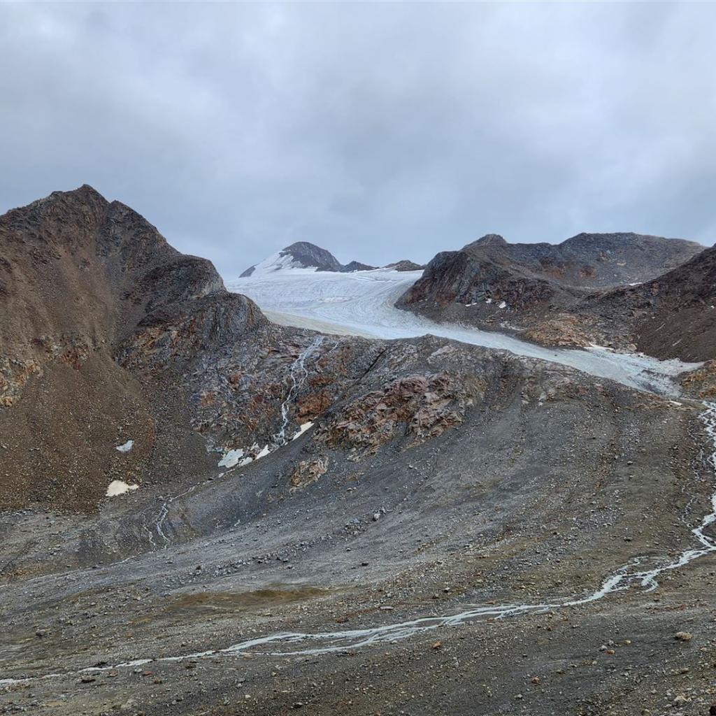 Der Niederjoch-Gletscher im Sommer