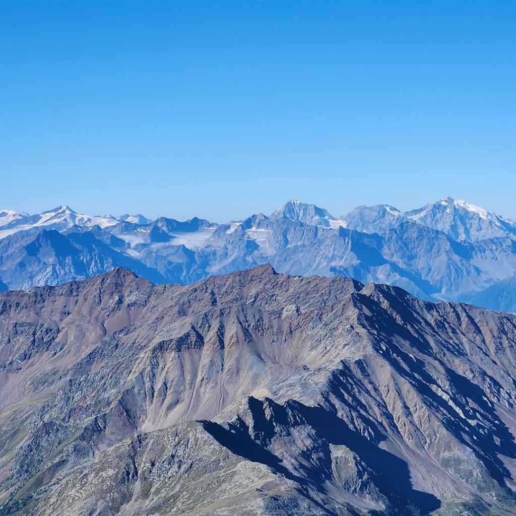 Blick nach Süden zum Ortler