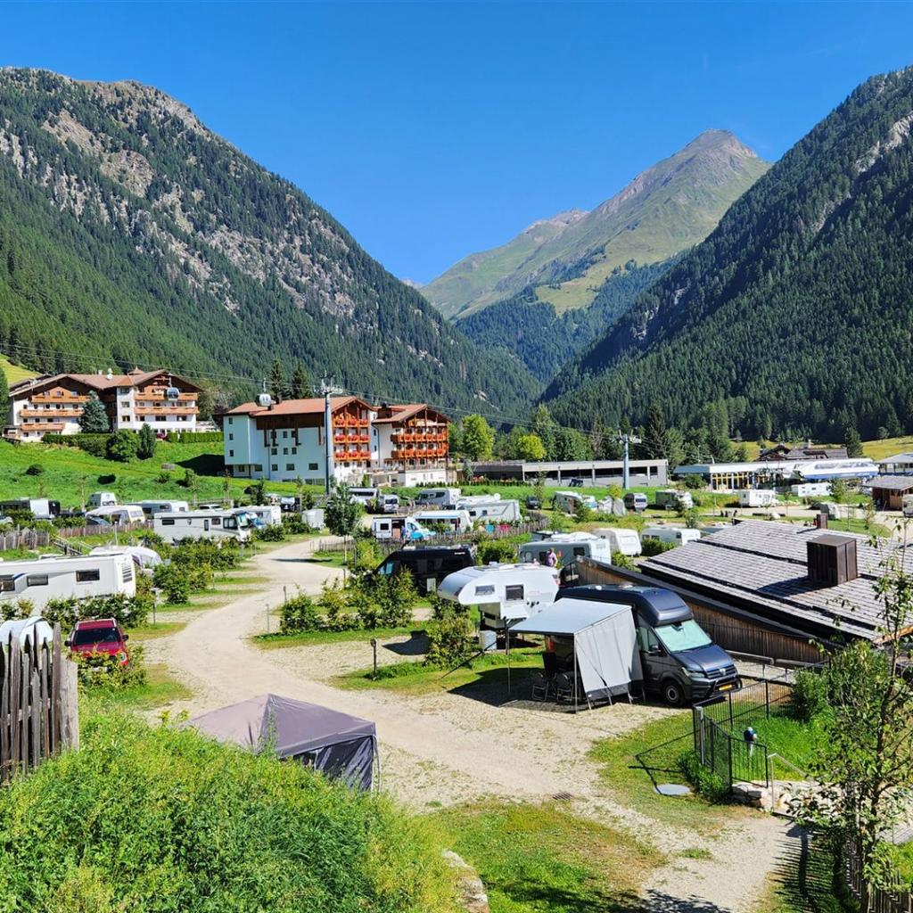 Blick über Camping Lärchwiese